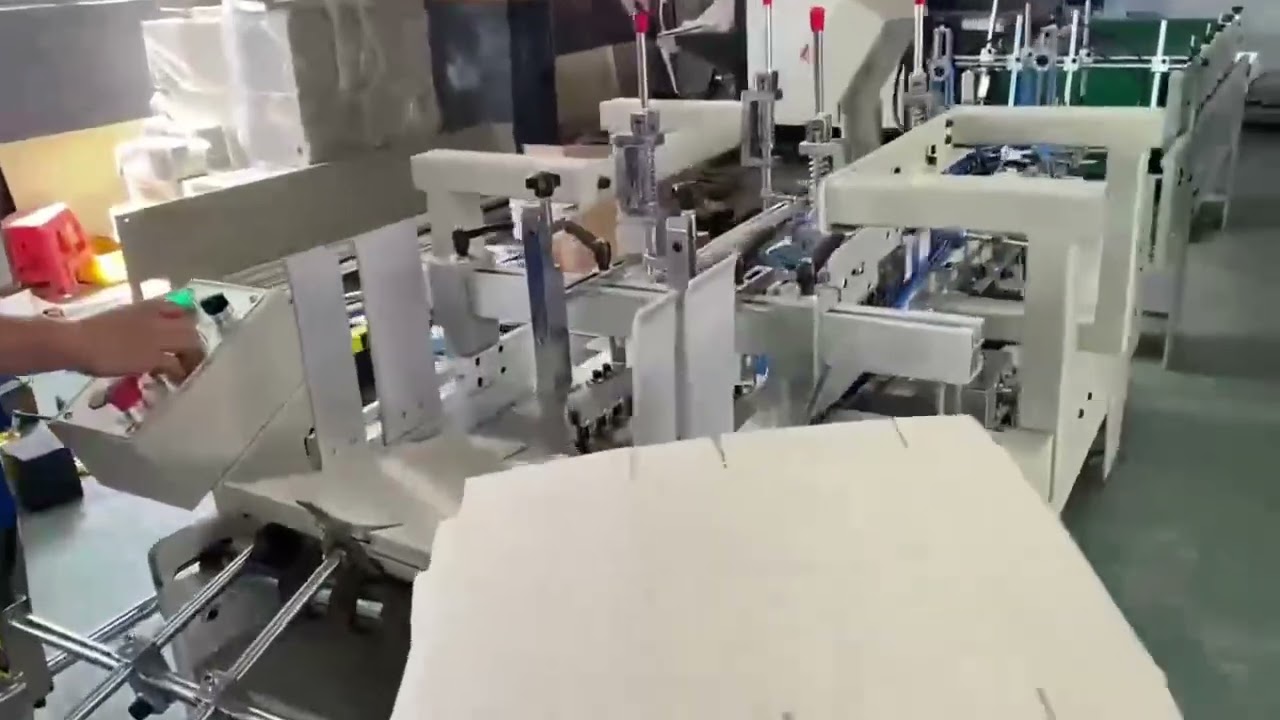 580 single-sided box gluing machine, single-sided hexagonal boxes can also be made.