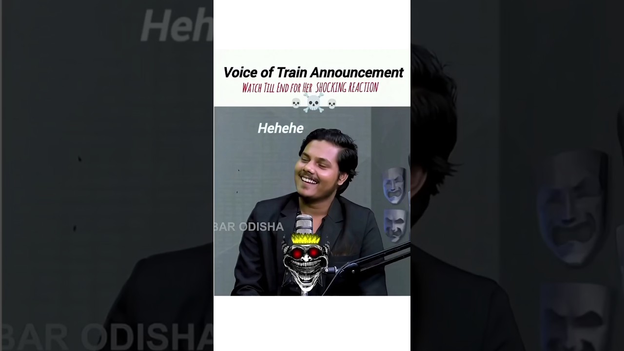 The Most Shocking Train Announcement Voice You'll Ever Hear! 😲 #shorts