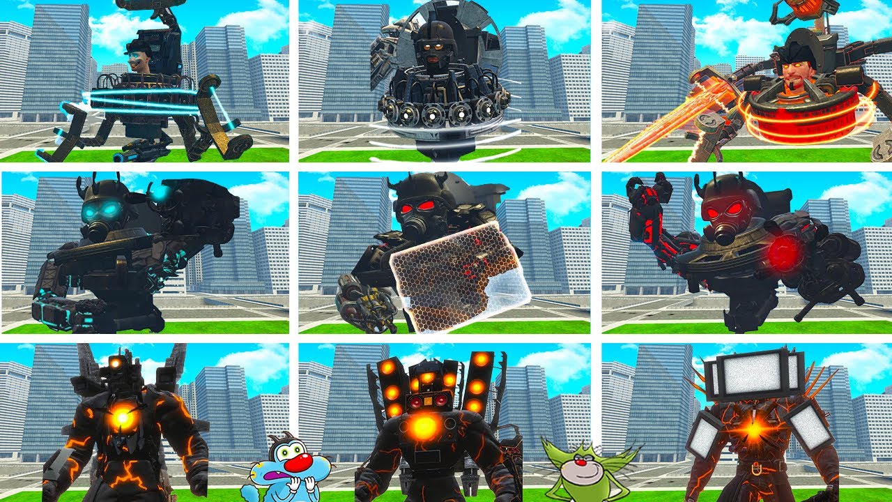 All Version Of Mecha Titan vs Skibidi Toilet & Battle Between Oggy And Jack In Garry mod