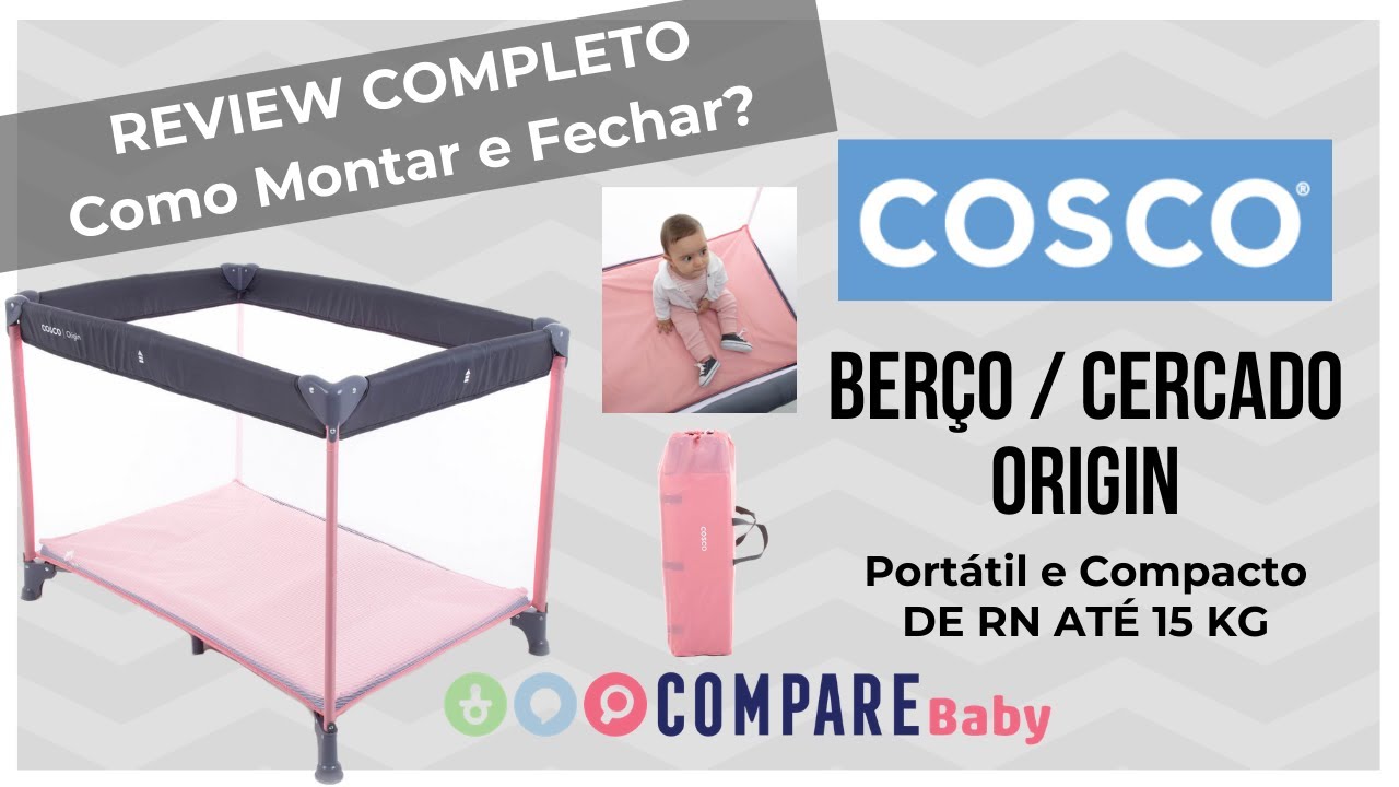 Berço Portátil ORIGIN Cosco | Como MONTAR e Fechar | Review Completo