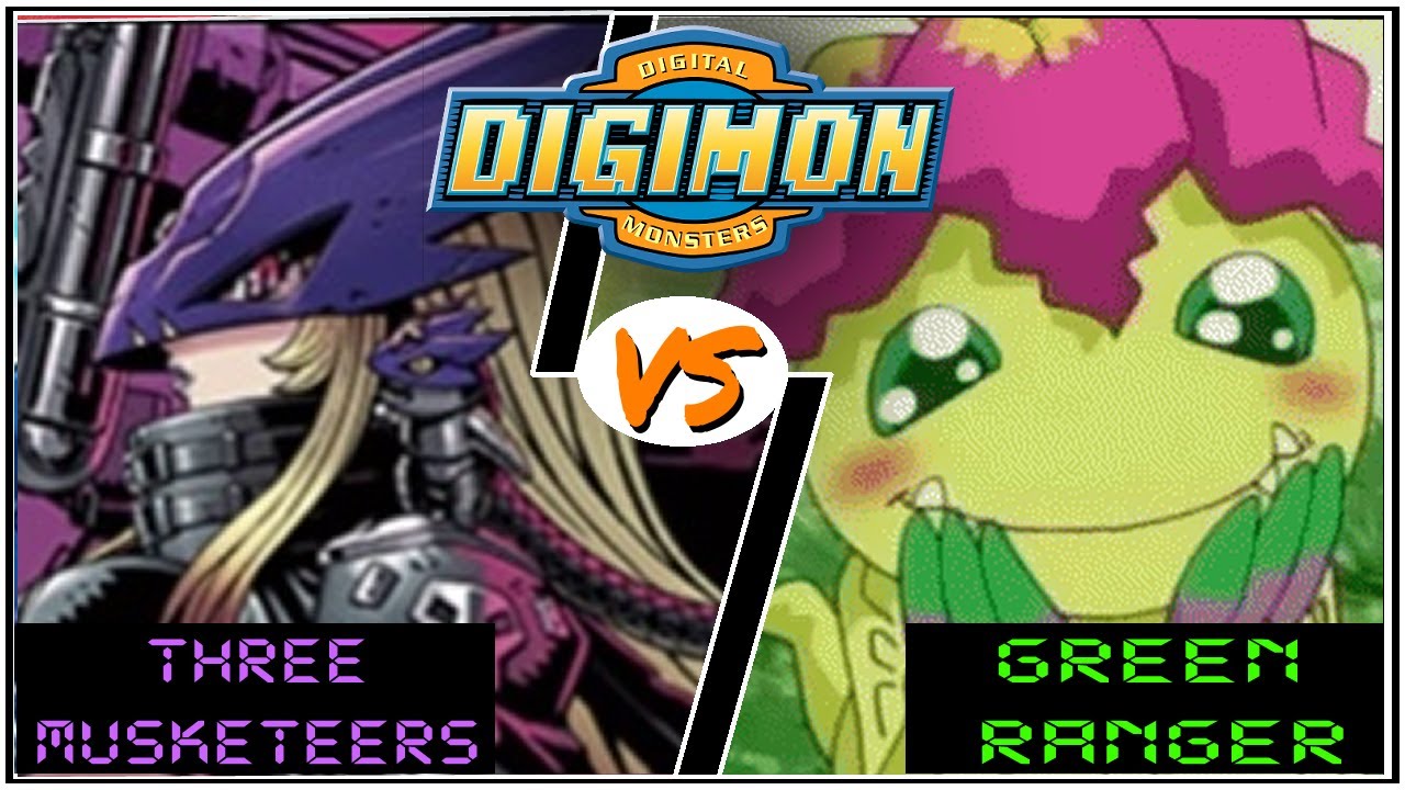 Digimon - Three Musketeers VS. Green Ranger