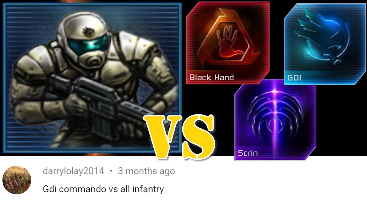 GDI Commando vs All Infantry