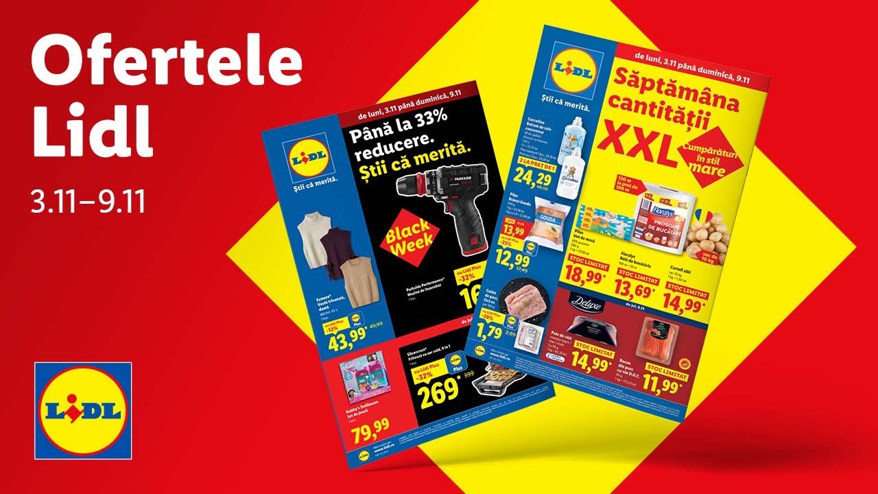 Ofertele saptamanii la Lidl • 3 - 9 noiembrie 2025