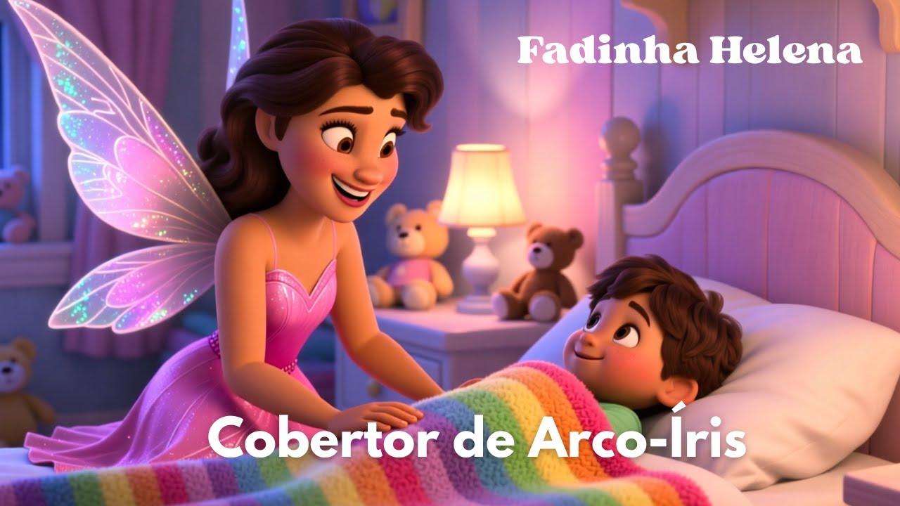 HISTÓRIA INFANTIL 🎭| A Fadinha Helena e o Cobertor de Arco-Íris✨ | Historinha para dormir ✨