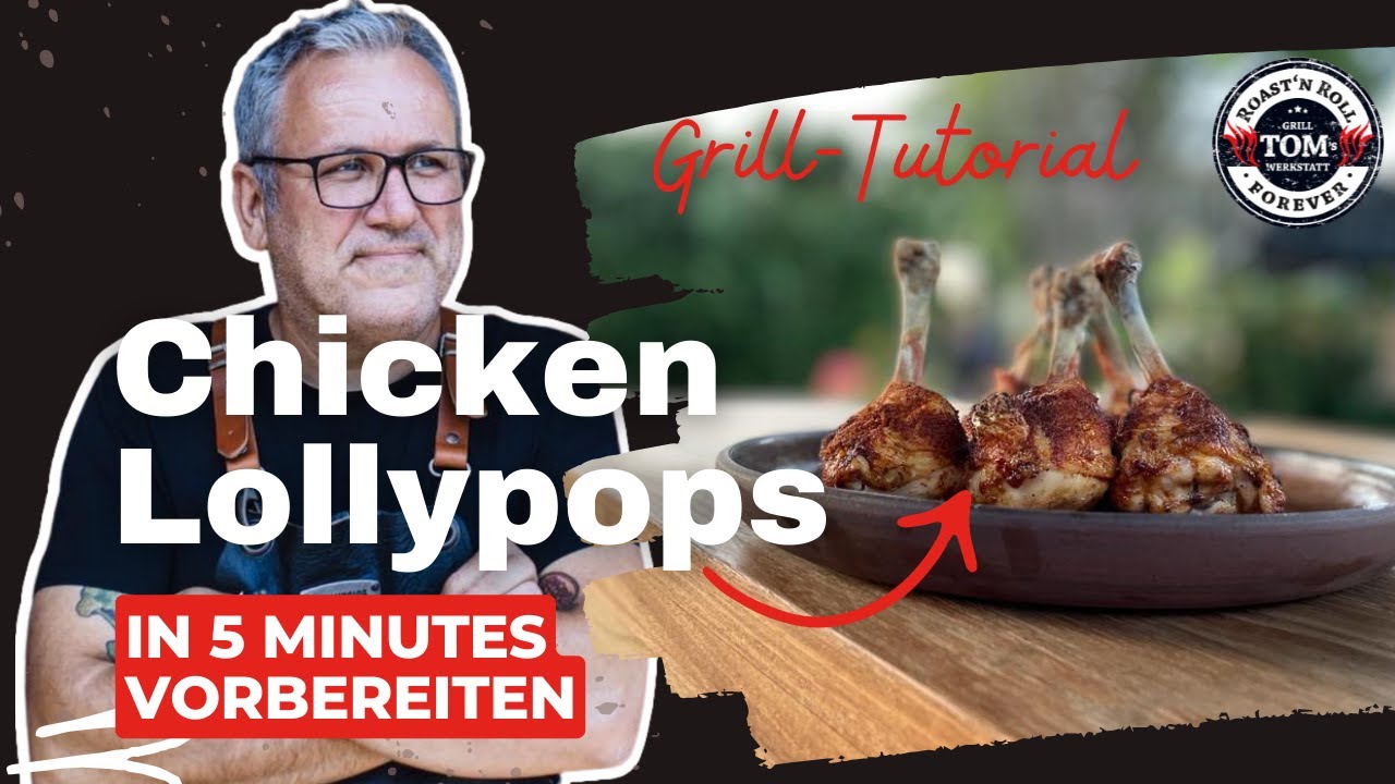 H&auml;hnchen Lollipops grillen: Leckere Chicken Drumsticks