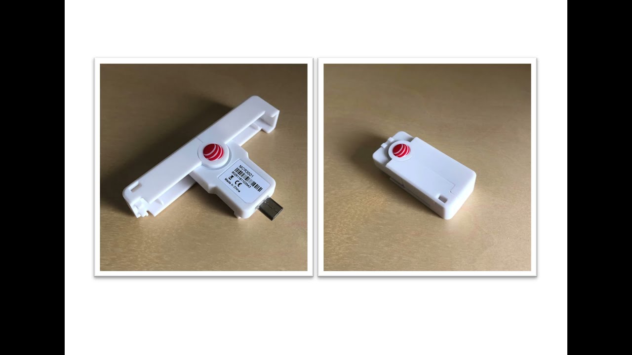 MCR3501 SmartFold tiny mobile card reader Compatible with SCR3310, SCR3500, uTrust2700