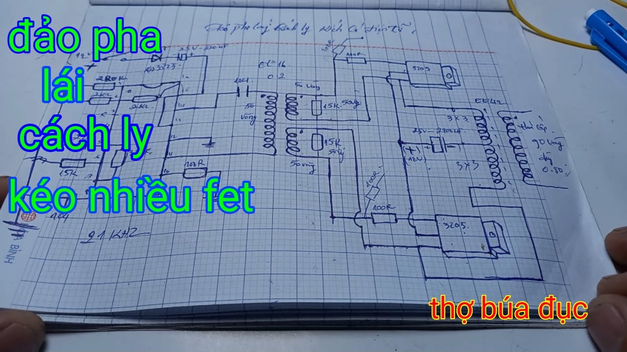 Đảo pha lái cách ly kéo nhiều fet