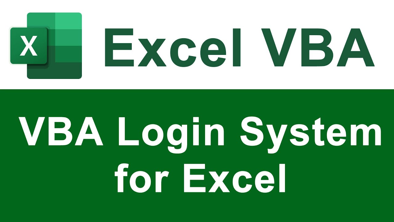 Build a VBA Login System for Excel