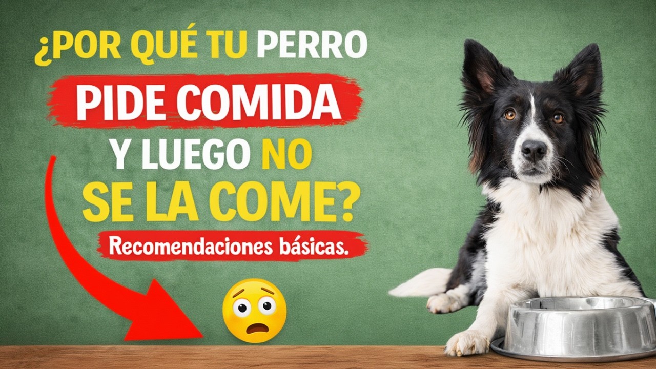 ¿Por qué tu perro pide comida y luego no se la come? Recomendaciones básicas.