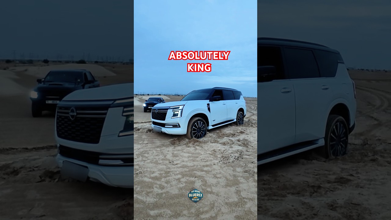 Nissan Patrol stuck in wet sand! #offroadrecovery #carstuckinsand #nissanpatrol