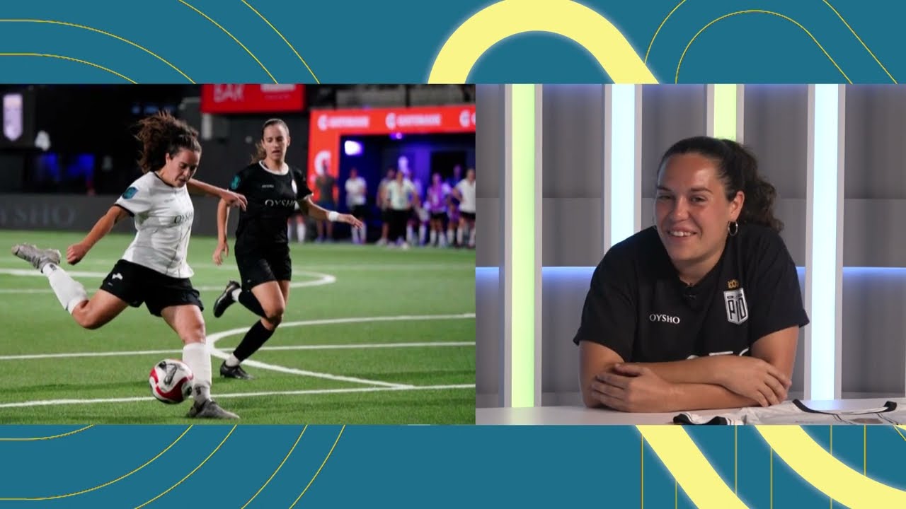 La futbolista igualadina Júlia Tomàs, una de les campiones de la Queens League