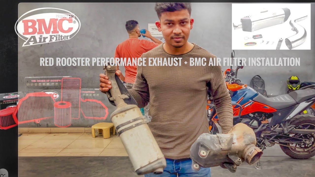 Installing Red Rooster Performance Exhaust & BMC Air Filter on KTM Adventure 390