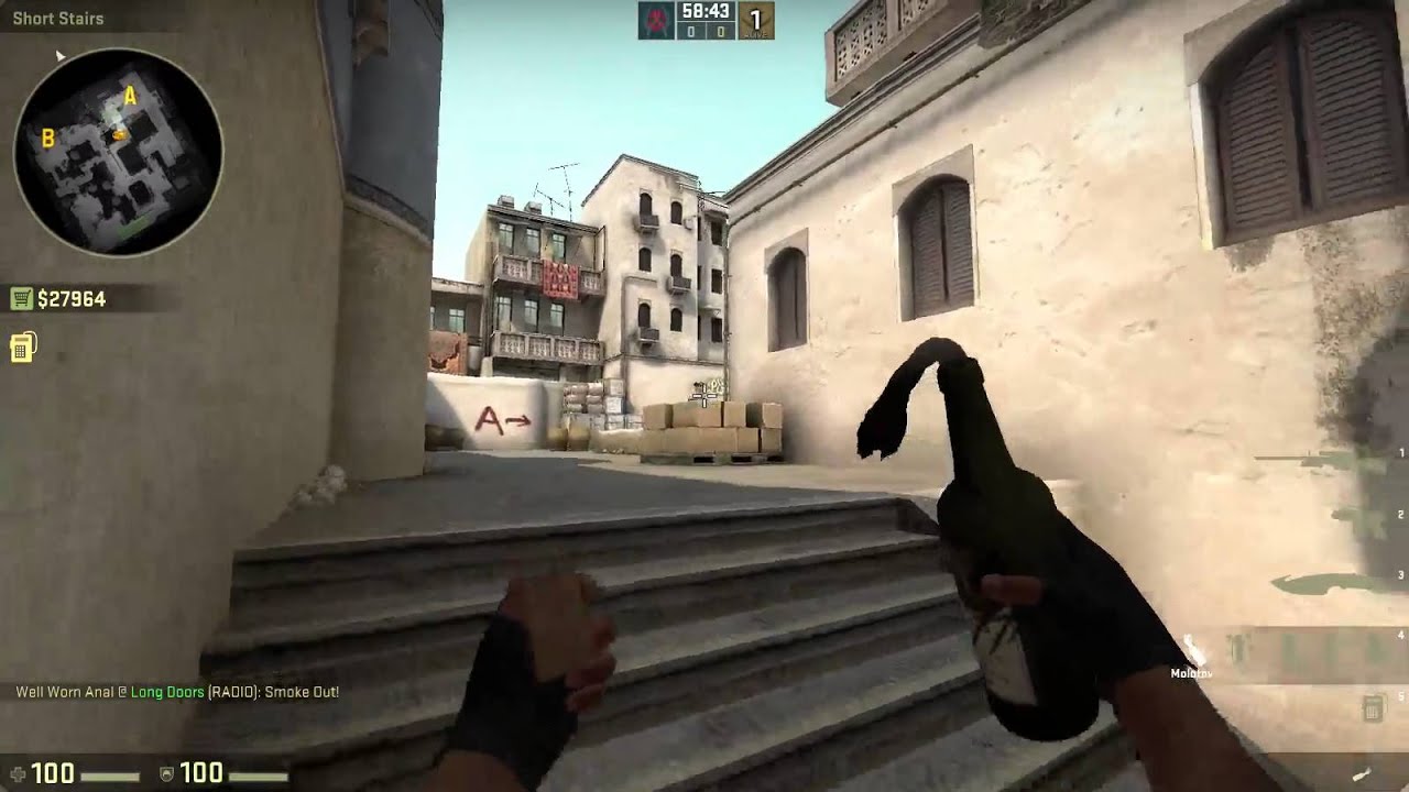 Fastest de_dust2 smokes and molotovs video