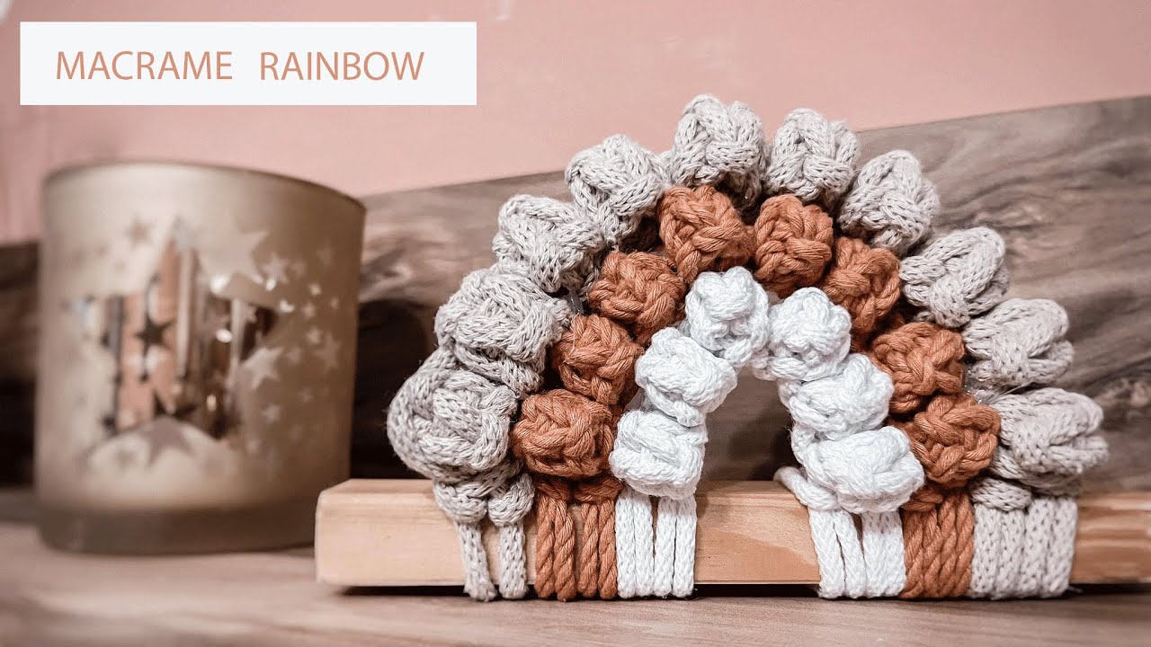 Macrame rainbow | Macrame in hand