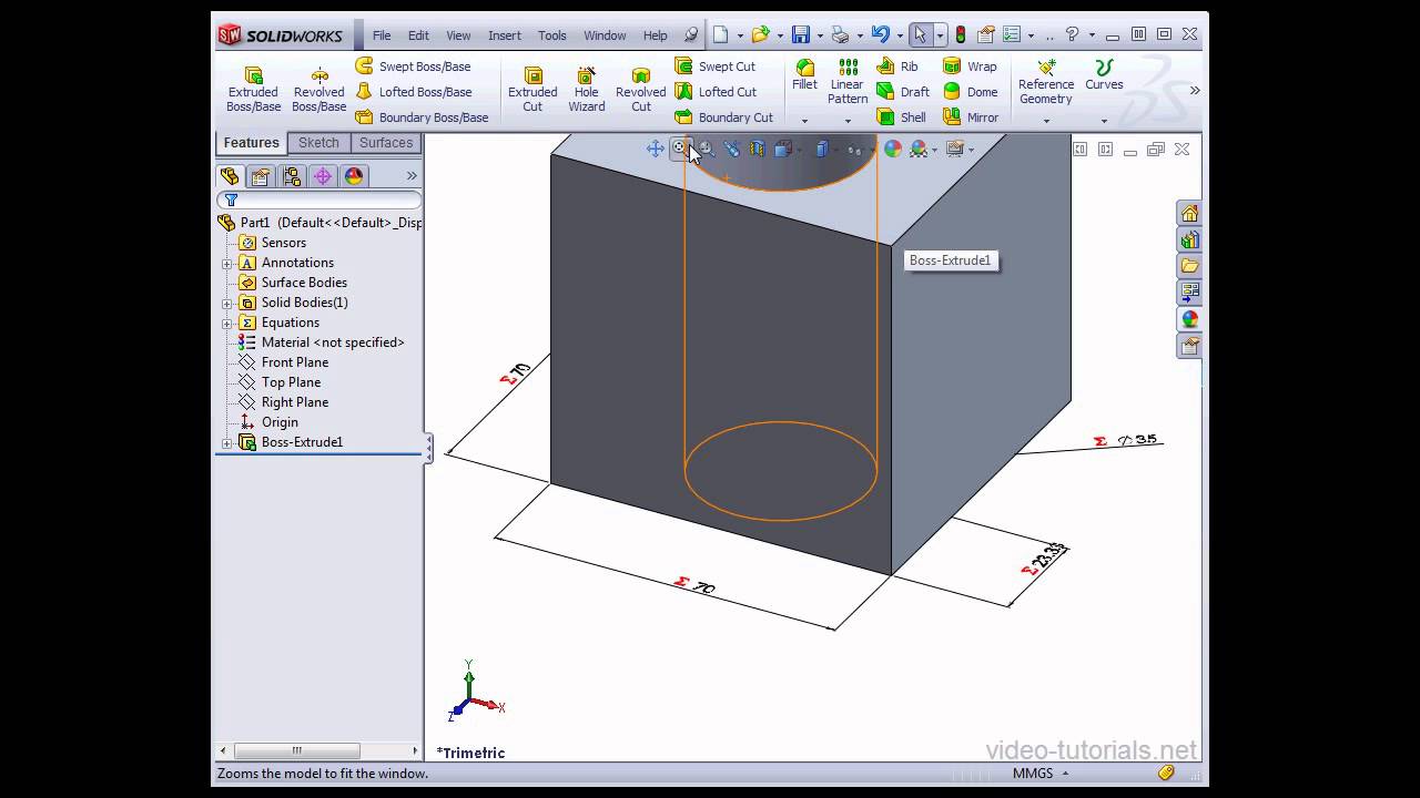 Solidworks 2013 Video Tutorials - Using Equations in your Sketching