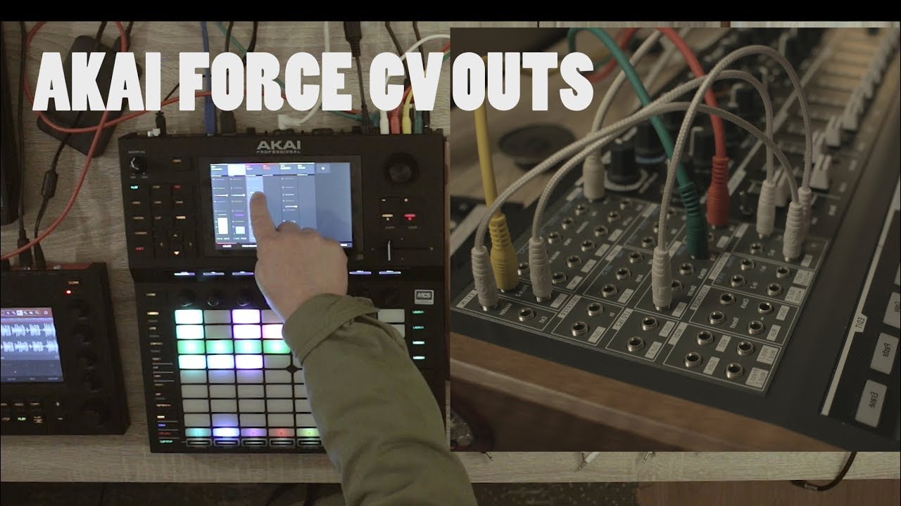 ARTURIA MINIBRUTE 2S and the AKAI FORCE CV out