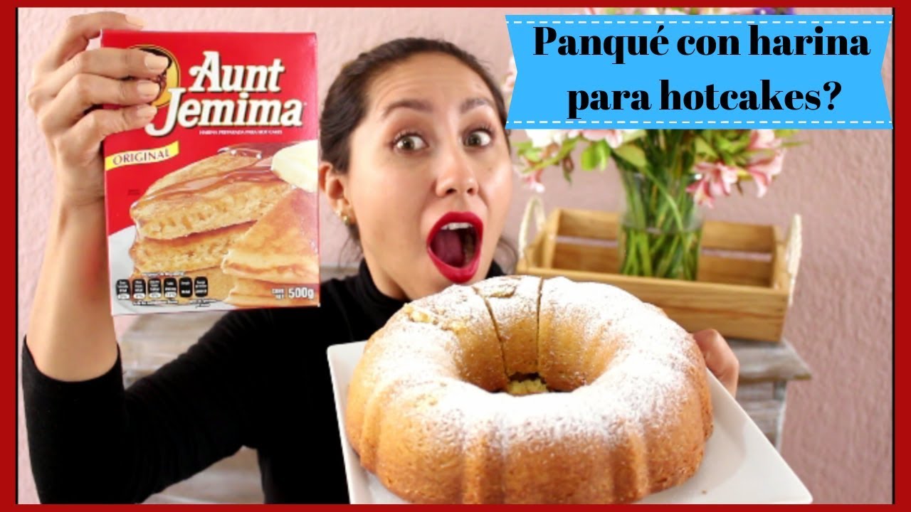 PANQUÉ CON HARINA PARA HOTCAKES--- Receta infalible!!