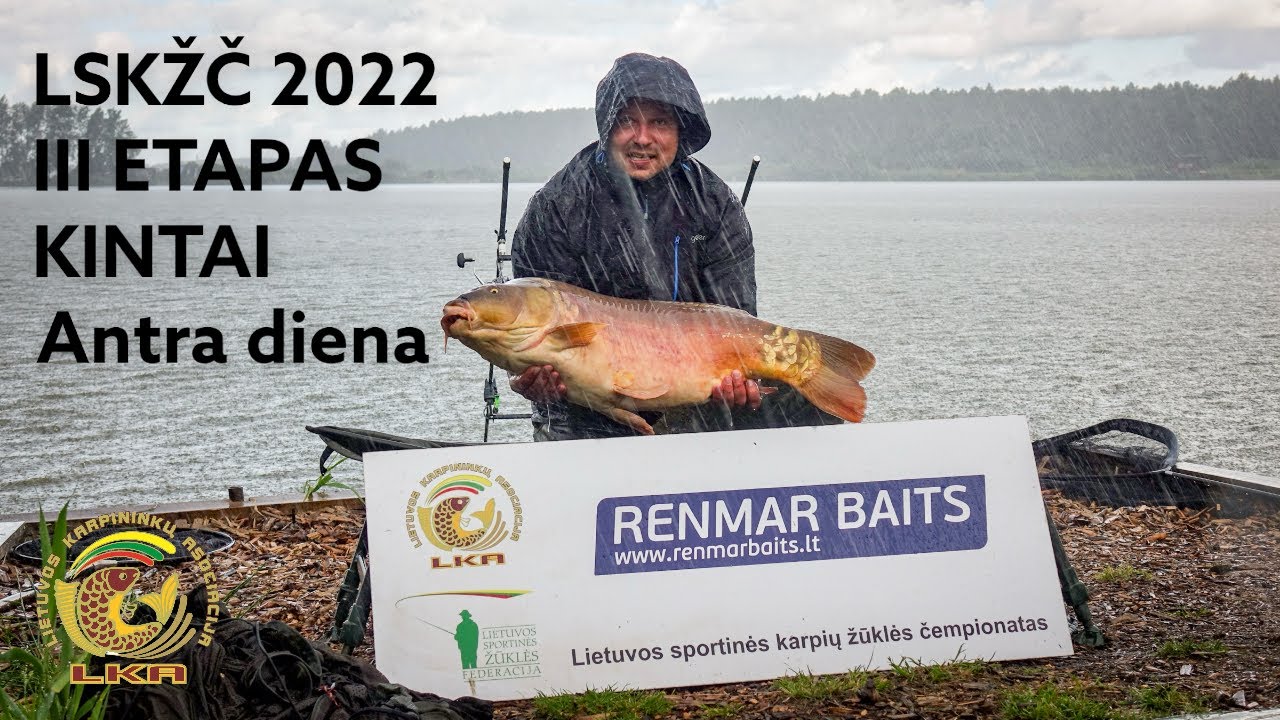 Sportinė karpių žūklė. Trečias etapas ir Krante.lt Taurė. Antra diena. Carp Lake Kintai, 2022