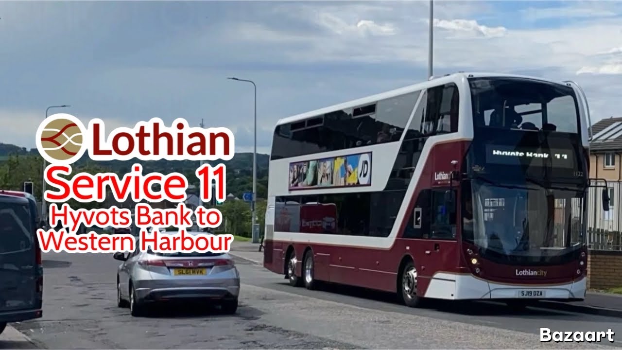 Lothian Buses Service 11 Gilmerton to Western Harbour • E400XLB 1122* SJ19OZA • FRV 15/6/24
