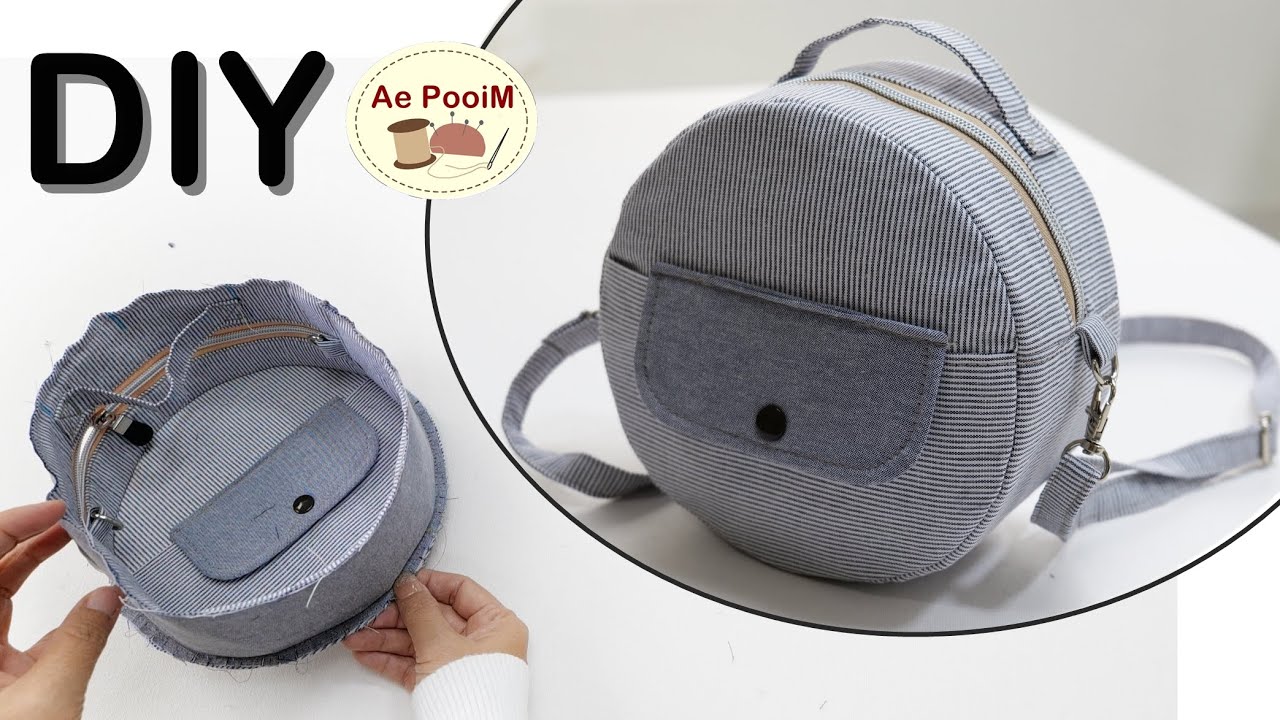 DIY Round Crossbody Bag