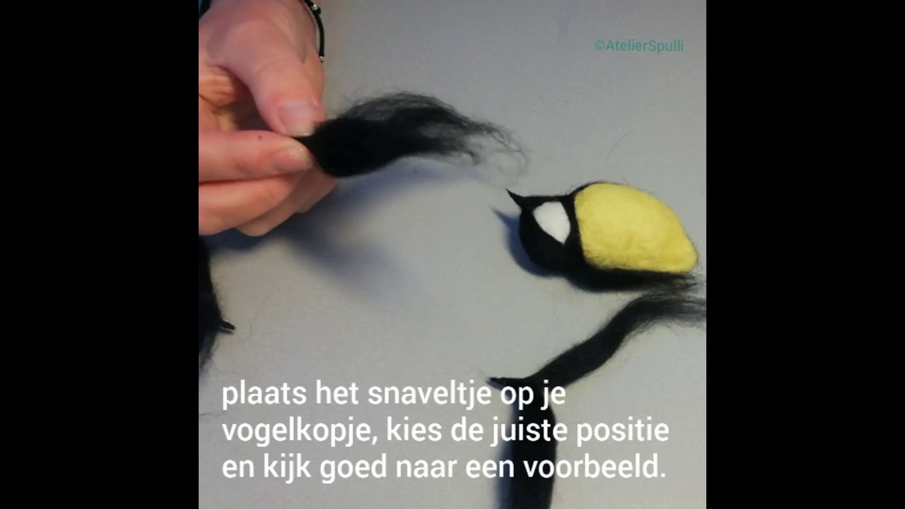 2 Vogel snaveltje maken - AtelierSpulli