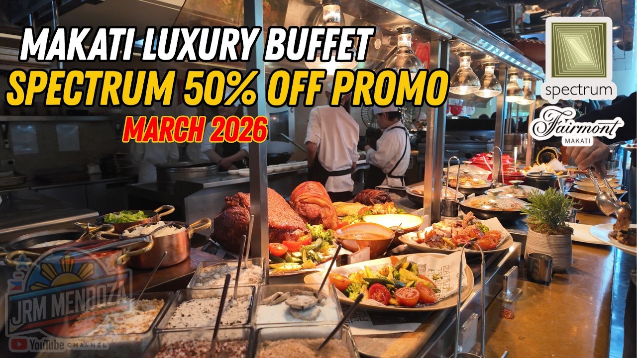 [4K] LUXURY BUFFET AT SPECTRUM FAIRMONT MAKATI | One of the Best Buffets in Makati Full Food Tour!