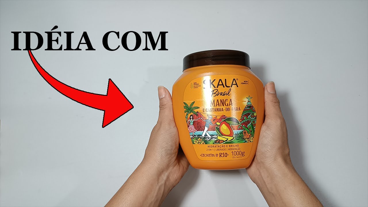 Peso de porta feito com pote de creme | IDEIA COM POTE DE CREME DE CABELO