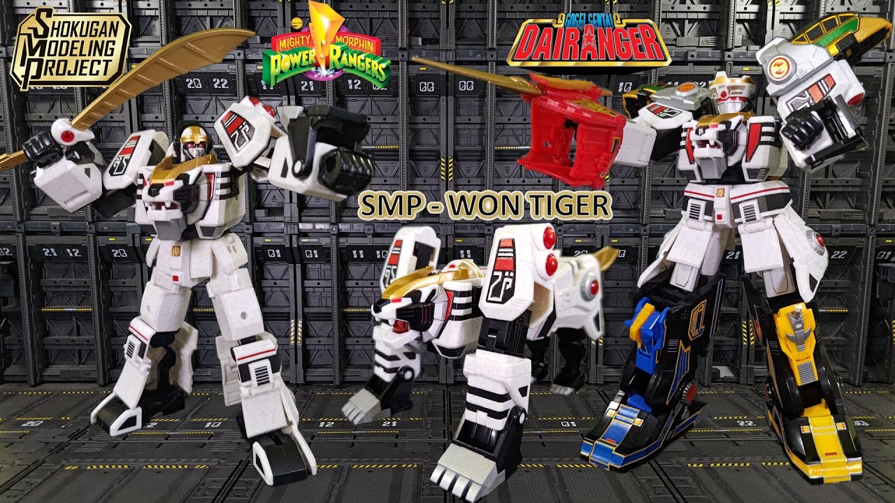 Bandai SMP Won Tiger Dairanger- White Tiger Zord Mighty Morphin Power Rangers -  五星戦隊ダイレンジャ