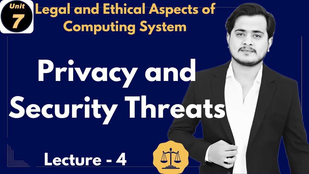 Privacy and Security Threats | 11th Computer - Chapter 7 - Lec 4