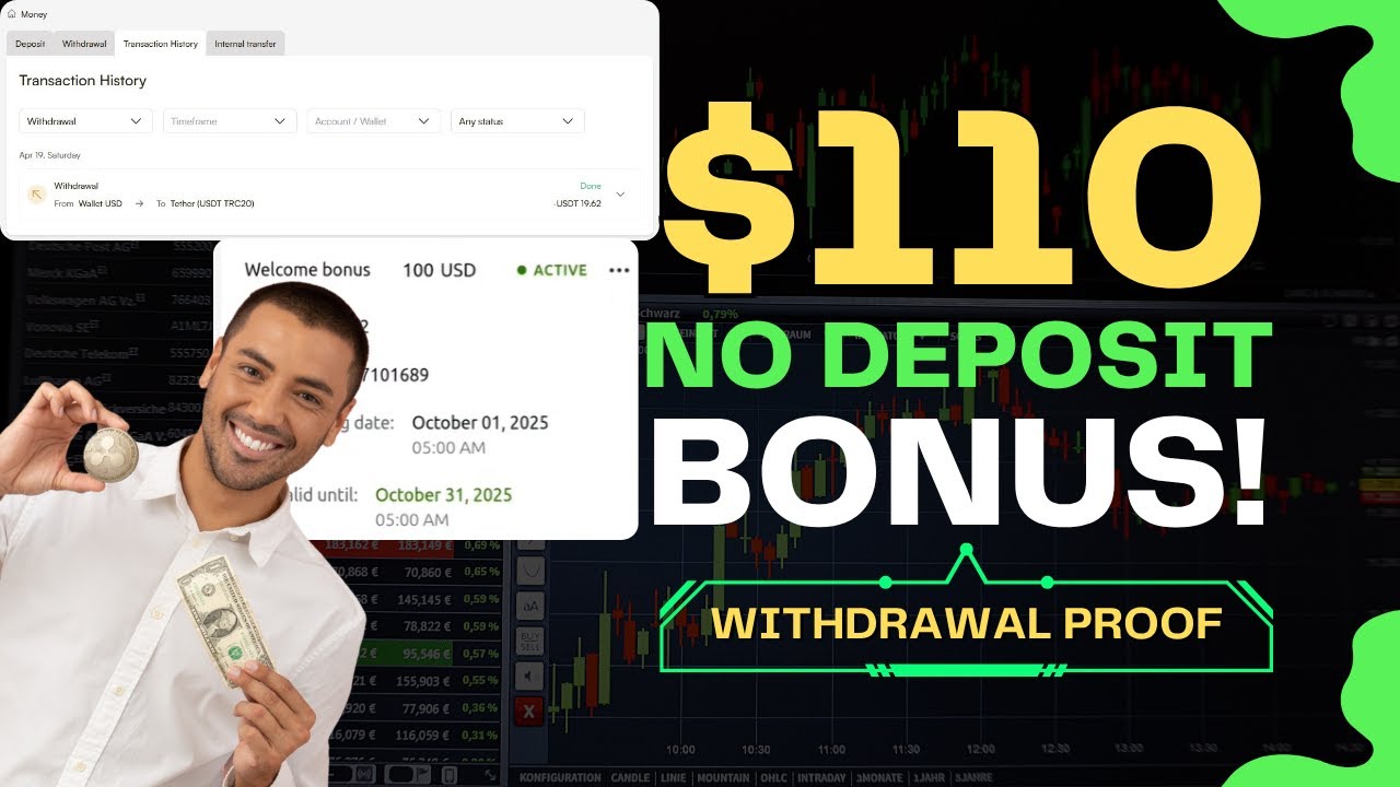 💹 $110 No Deposit Bonus in Forex With Withdrawal Proof
