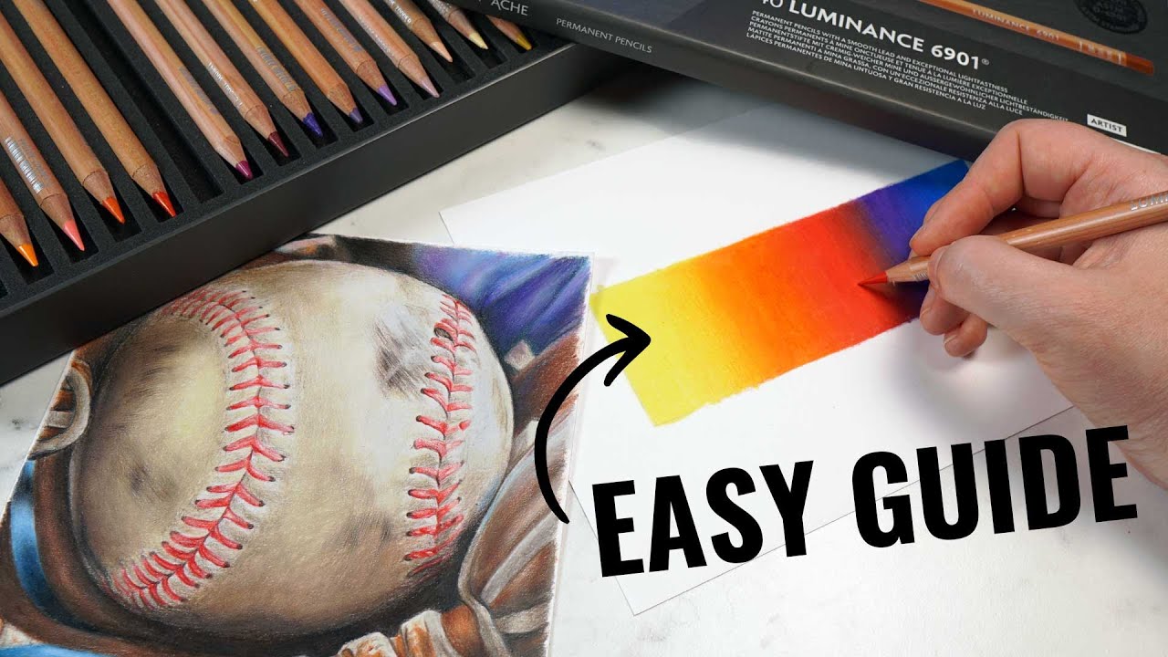 Как смешивать карандаши Luminance Color Pencils — Учебное пособие Caran D'ache