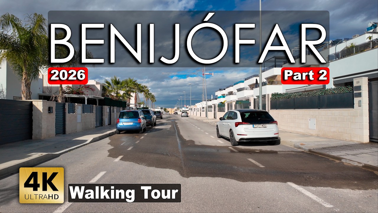 Benijófar - Costa Blanca 2026, Part 2, Spain | Walking Tour in Alicante Province [4K 60fps]
