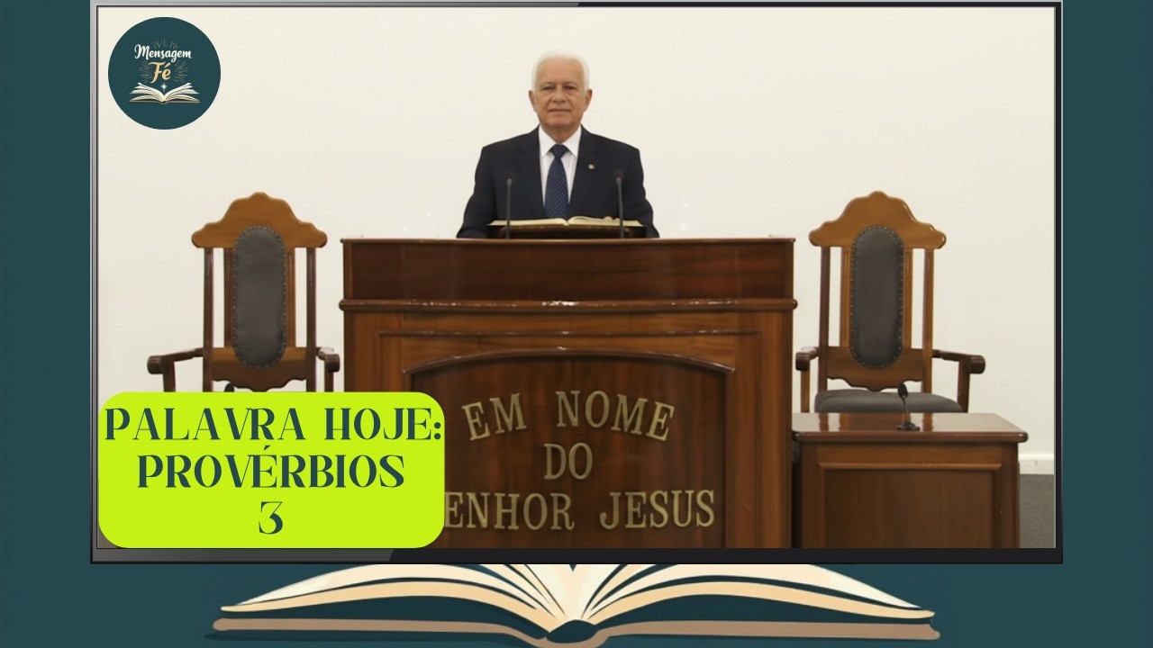 Mensagem de Fé ONLINE – Provérbios 3