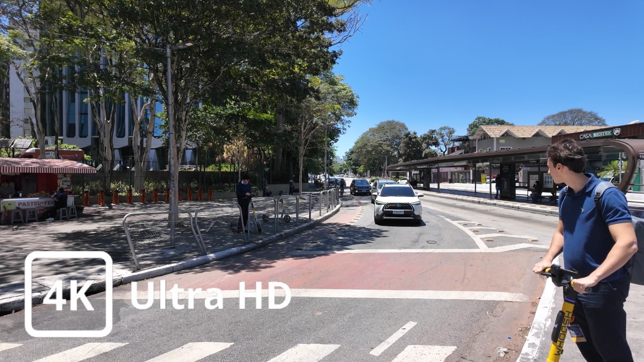 4K Ultra HD &ndash; Avenida Rebou&ccedil;as de Ponta a Ponta | S&atilde;o Paulo &ndash; Da Rua Hungria at&eacute; a Avenida Paulista