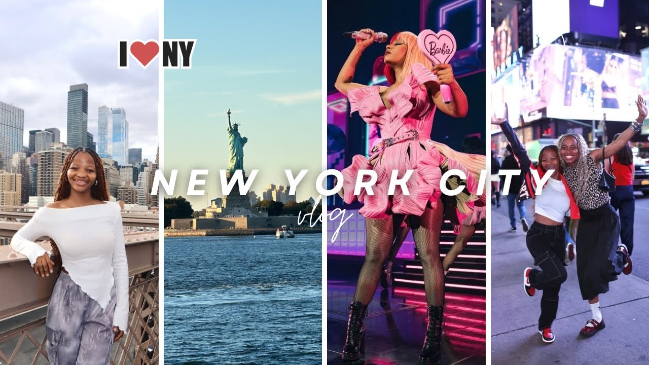 NYC VLOG: Exploring NYC, Times Square, Brooklyn, Statue of Liberty, Nicki Minaj Concert & more
