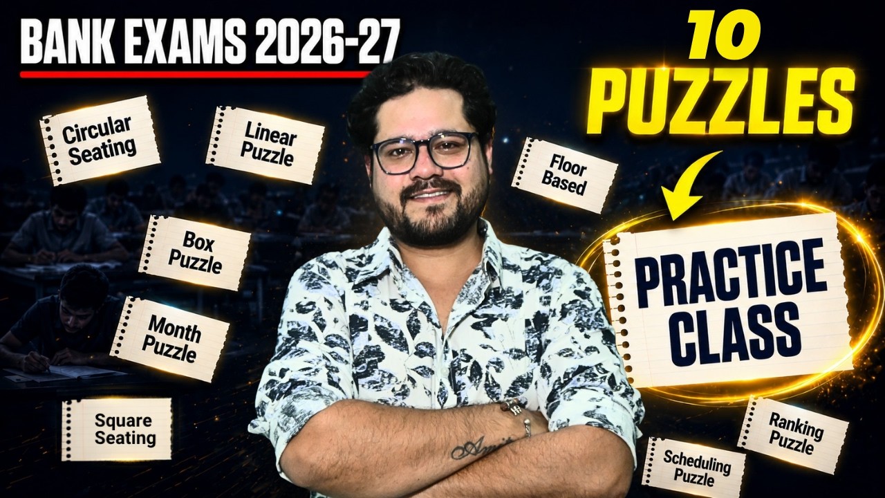 Top 10 Puzzle Questions Every Banking Aspirant Must Solve I Ankush Lamba