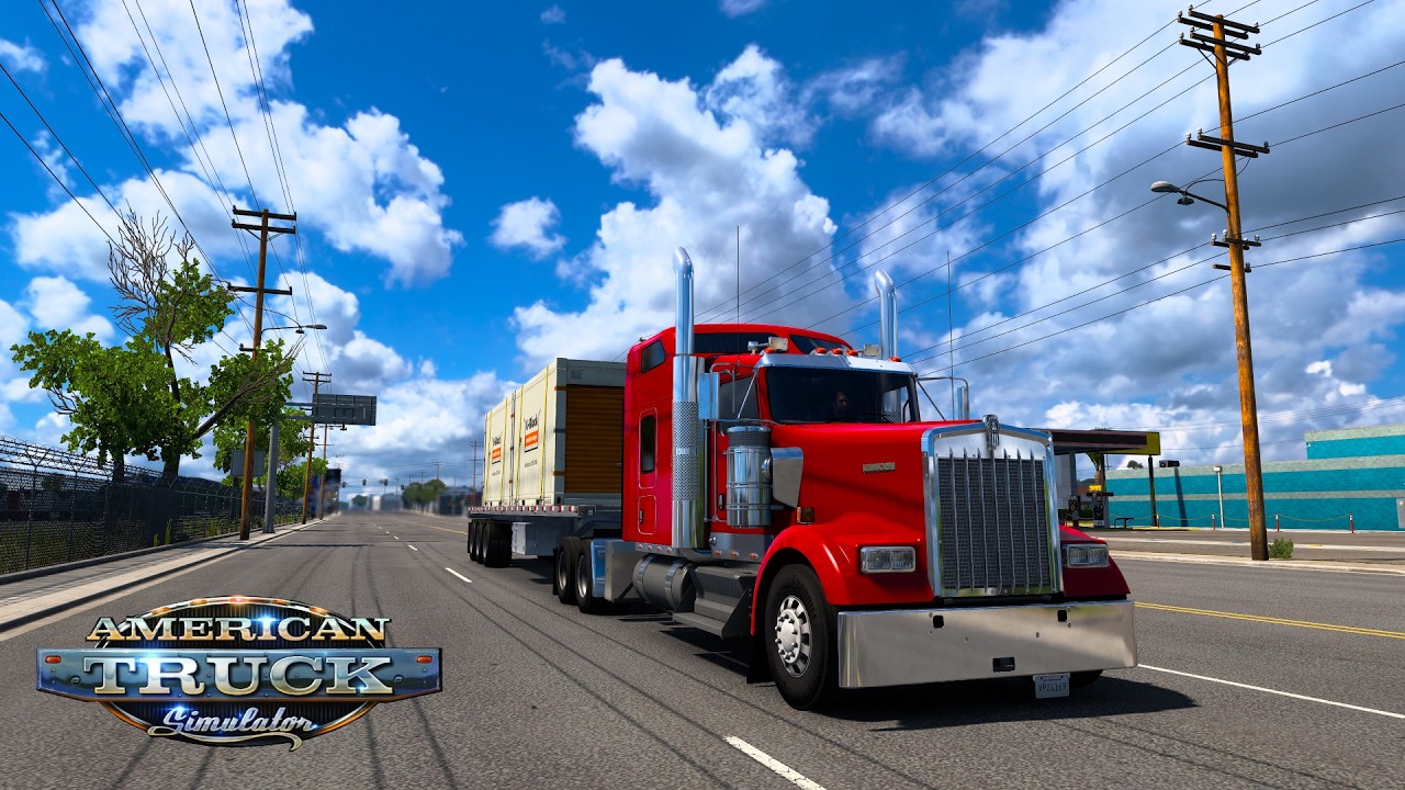 American Truck Simulator | Moving Containers delivered from Los Angeles to Los Angeles