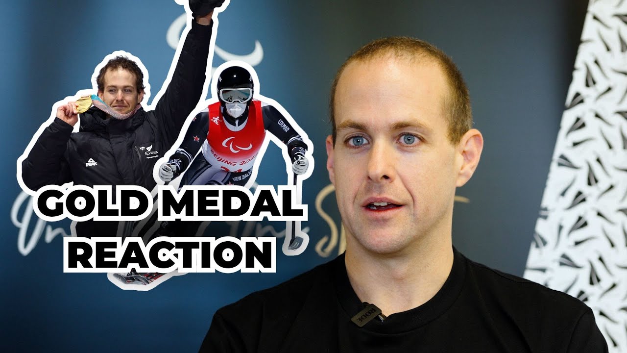 Adam Hall reacts to winning GOLD in PyeongChang 2018