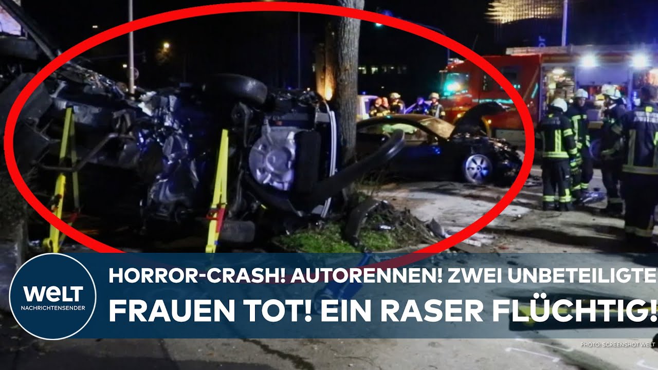 LUDWIGSBURG: Horror-Crash! Illegales Autorennen! Zwei unbeteiligte Frauen tot! Ein Raser flüchtig!