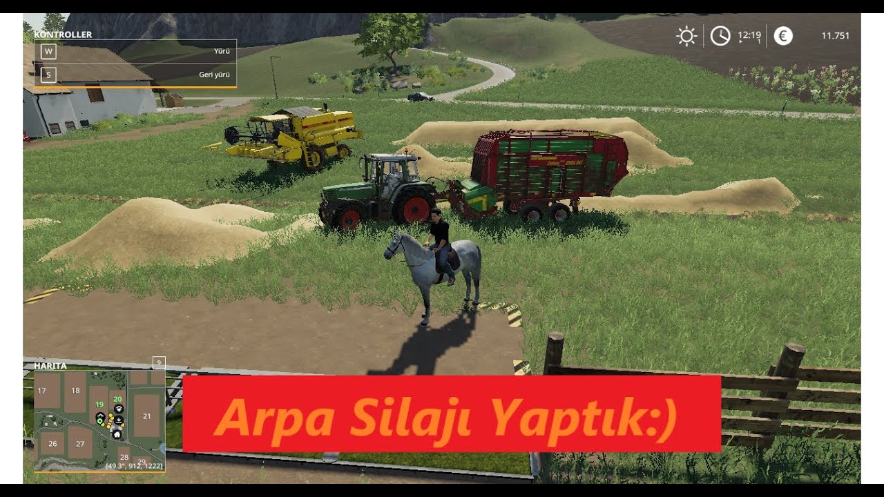 Farming Simulator 19 Barley Harvest Episode 2 Arpa Hasadı Nasıl Yapılır Çiftçilik Oyunları