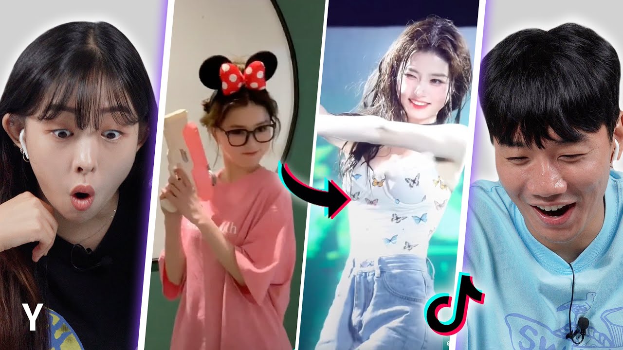 Корейский парень и девушка впервые реагируют на «Idol Challenge» в TikTok | Y
