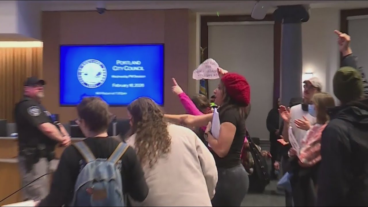 Police identify four people arrested during Portland City Hall protest