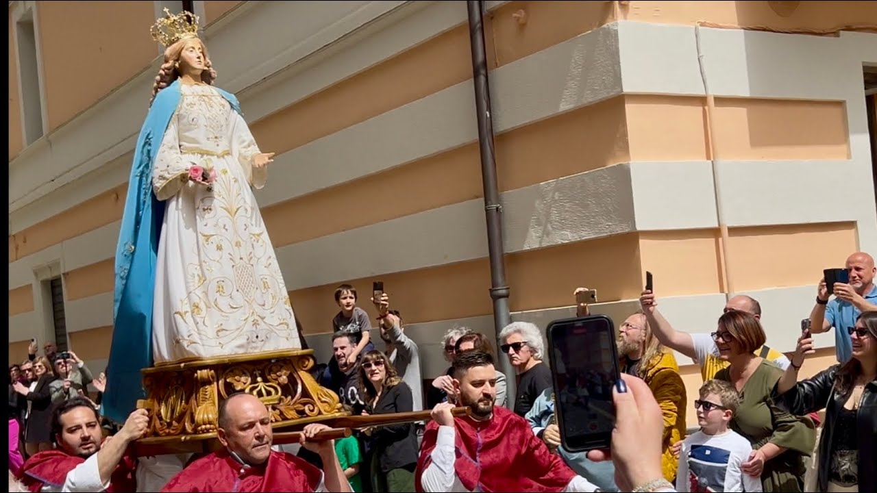 La Madonna che vola a Introdacqua, Pasqua 2025