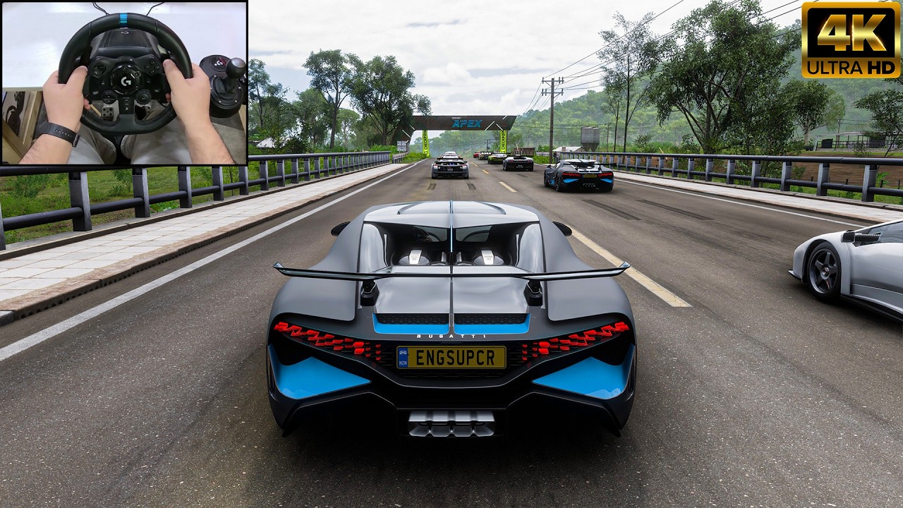 BUGATTI DIVO VS Hypercars - Forza Horizon 5 | Logitech G923 Steering Wheel