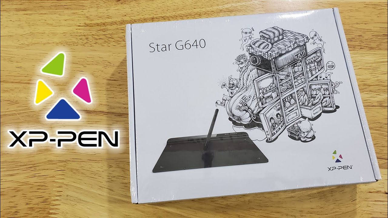Распаковка и установка графического планшета XP Pen Star G640