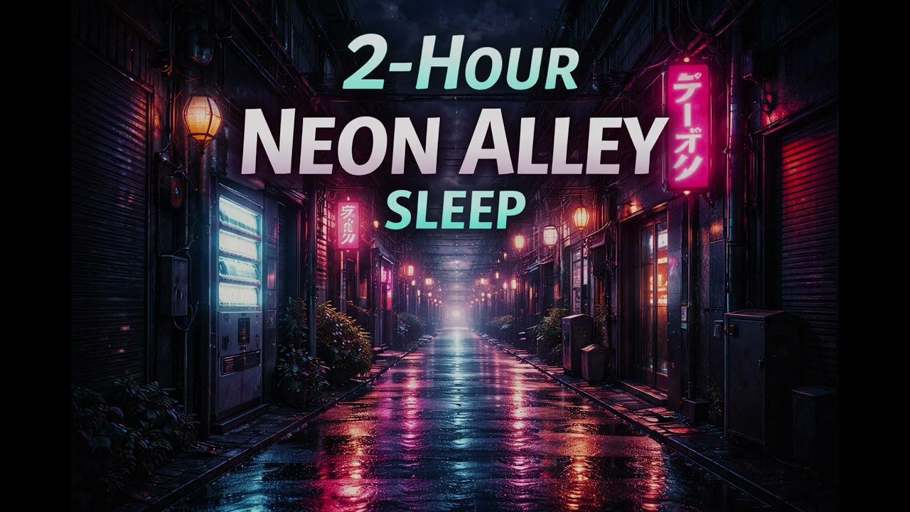 Deep Sleep Music 432Hz – Neon Alley Night | Relaxing Ambient for Insomnia (2 Hours)