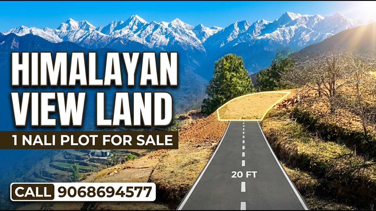 1 Nali Land Near Mukteshwar | Mesmerizing Himalayan View | Plain Patch for Sale