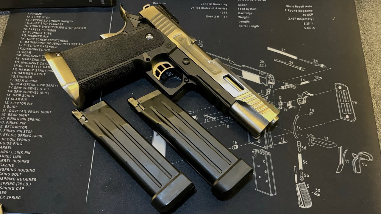 WE Airsoft 2011 Hi-Capa T-Rex Semi Automatic unboxing and testing #airsoft
