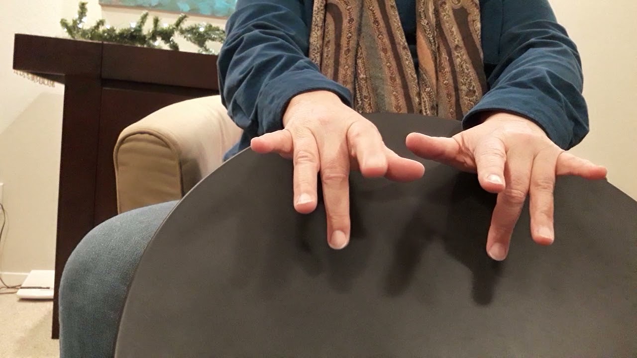 Frame Drum Free-Hand Style Finger Rolls Part 1:  8-Beat finger rolls