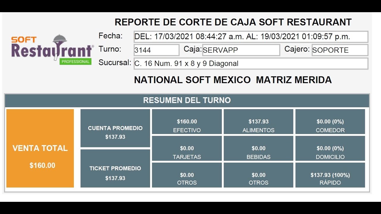 Softrestaurant 10 - Alerta de Seguridad y Corte de Caja por correo